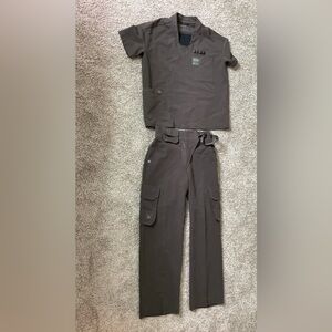 Figs Women's Scrub Set in Dark Brown